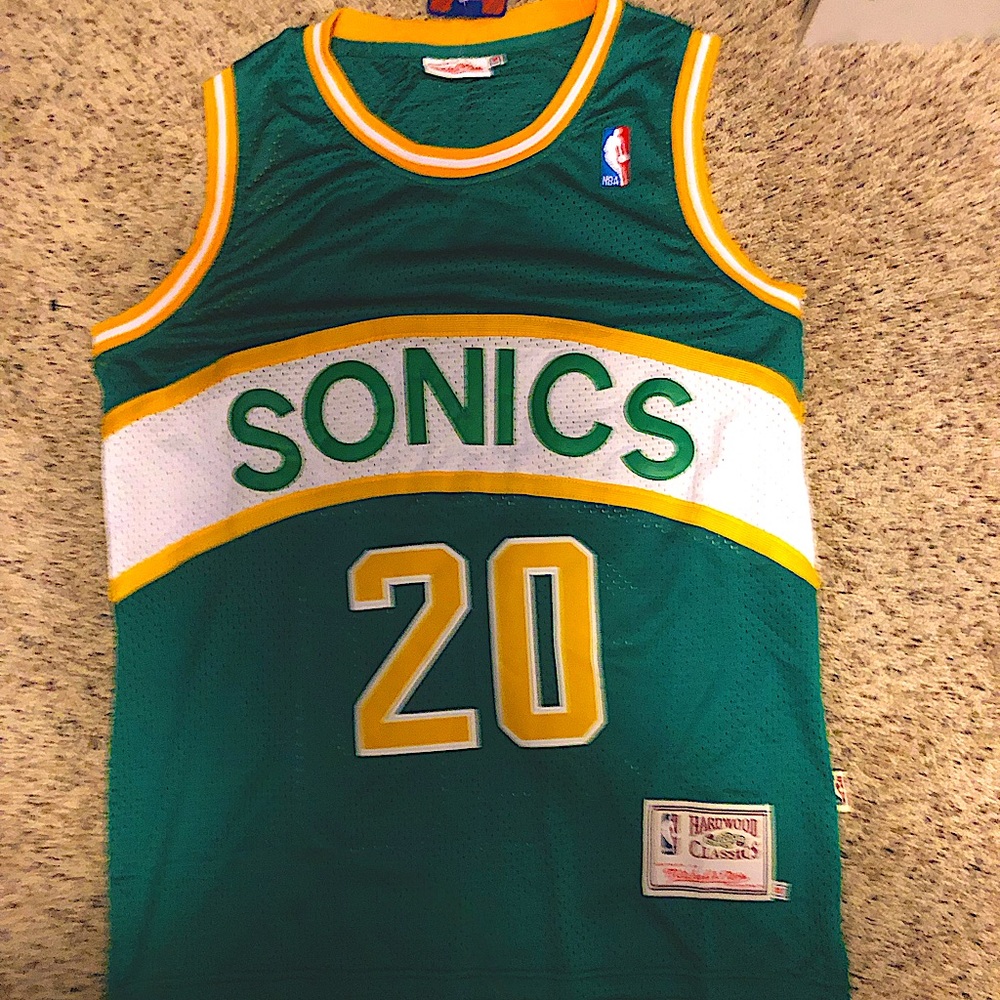 Gary Payton SuperSonics NBA jersey